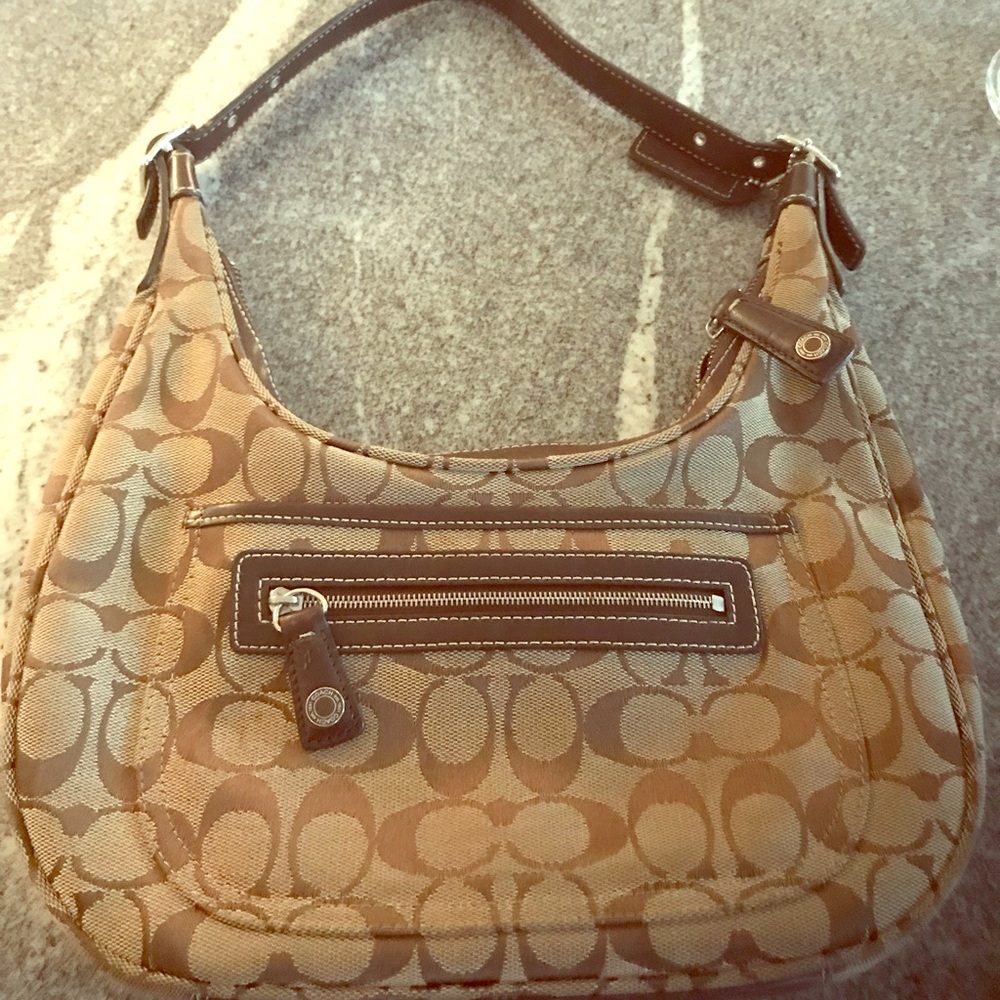 Brown coach bag